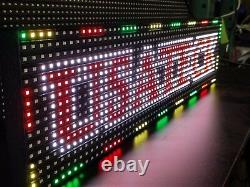 100 x 6.5 (8 ft) LED Sign Full Color Double 51.5 each side (Made in USA)