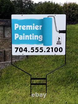 10 -18x24 Aluminum Real Estate Signs Jobsite Advertise Free Design Free Shipping