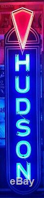 11ft TALL FULL SIZE HUDSON CUSTOM MADE NEON SIGN DOUBLE SIDED Gas & Oil