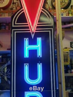 11ft TALL FULL SIZE HUDSON CUSTOM MADE NEON SIGN DOUBLE SIDED Gas & Oil