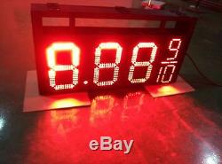 12 Double sided LED Gas Price Sign with complete aluminum Cabinet