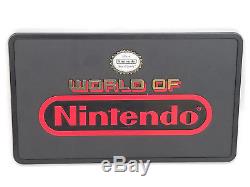 12 x 7 Vintage World Of Nintendo Double Sided Plastic Store Display Sign