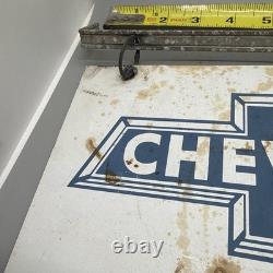 12x7 Tin Double Sided Chevrolet Authorized Service Sign WithBracket