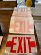 (17) Double Sided Clear Red 6 Exit Sign Panel Dr(m) 11.25 X 7.5
