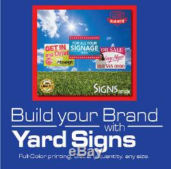 18 x 24- 25 YARD SIGN DOUBLE SIDE PRINT FULL COLOR