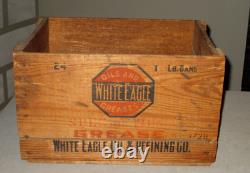 1920-1930-white Eagle Oil & Refining Co-wood Crate Double Sided Can Sign Box-16