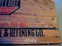 1920-1930-white Eagle Oil & Refining Co-wood Crate Double Sided Can Sign Box-16