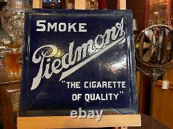 1920's Piedmont Tobacco 13 Double-Sided Porcelain Sign Watch Video