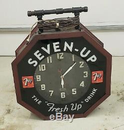 1930's Double Sided Octagonal Neon clock from Hardinsburg Kentucky Farmers Bank