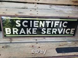 1930's Double sided Glass reflector dealer auto service advertising signs