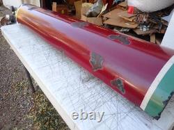 1930s 1940s Porcelain Sign Bull nose Double Sided Sign End Original