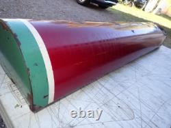 1930s 1940s Porcelain Sign Bull nose Double Sided Sign End Original