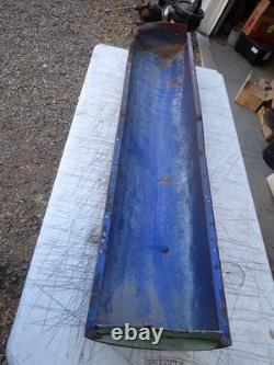 1930s 1940s Porcelain Sign Bull nose Double Sided Sign End Original