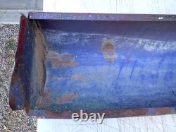 1930s 1940s Porcelain Sign Bull nose Double Sided Sign End Original