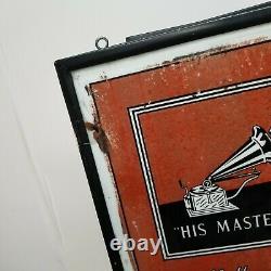 1930s His Master's Voice Dog RCA Victor Double Side Light Up Hanging Store Sign