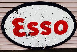 1950's ESSO double-sided ceramic sign