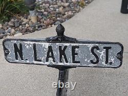 1950s Double Sided Street Signs Sign Intersection Cast withOriginal Hardware