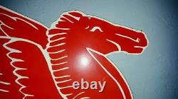 1953 Original Mobiloil Pegasus enamel double side sign