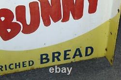 1956 Bunny Bread Advertising Double Sided Spinner Flange by Stout Sign Co