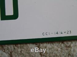 1959 Sinclair Credit Card Double Sided Porcelain Sign New Old Stock