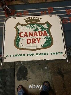 1960's Canada Dry Sign Double Sided Vintage Sign