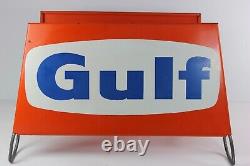 1960's GULF Tires Display Rack Gas Station Advertising Memorabilia