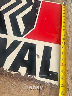 1964 VINTAGE US Royal Tires Enamel Metal Sign Size 33 x 19 Inches Double Sided