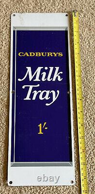 1970s Cadburys Whole Nut/Milk Tray Enamel Double Sided Vending Machine Sign
