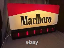 1995 Double Sided Lighted Marlboro sign / programable led message board works