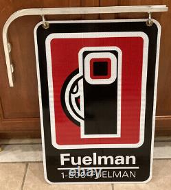 2000s FUELMAN Double Sided Sign 16in. X 24in