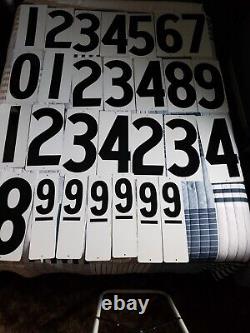 20 Metal Vintage Gas Station Price Number Signs. Various Sizes. Double Sided New