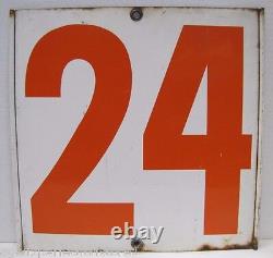 24 36 Old Gas Station Price Sign Double Sided Tin Metal Grommets Spinner Insert