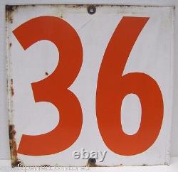 24 36 Old Gas Station Price Sign Double Sided Tin Metal Grommets Spinner Insert