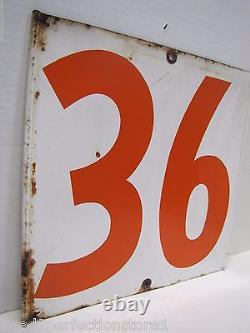 24 36 Old Gas Station Price Sign Double Sided Tin Metal Grommets Spinner Insert