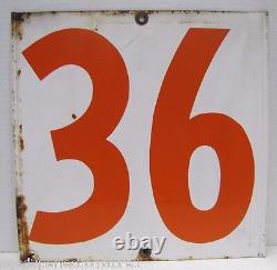24 36 Old Gas Station Price Sign Double Sided Tin Metal Grommets Spinner Insert