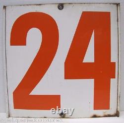 24 36 Old Gas Station Price Sign Double Sided Tin Metal Grommets Spinner Insert