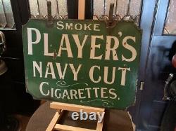 24 Double-Sided PLAYERS Cigarettes Porcelain Advertising Sign Watch Video