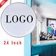 24 Led Double Sided Round Light Box Outdoor Sign Advertising Projecting Lights