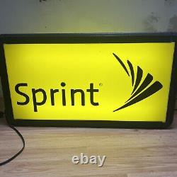 24x12 double sided Sprint Phone light box sign with removable inserts