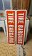 2 Vtg Tire Bargains Double Sided Signs Old Signs