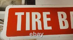 2 VTG TIRE BARGAINS Double Sided Signs Old Signs