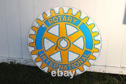 30 Rotary International Double Sided Porcelain Metal Sign