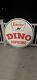 48 Sinclair Dino Suprime Porcelain Sign Double Sided