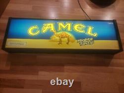 49x15x7 Camel Double Sided Lighted Sign Tobacco Cigarette Advertising