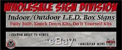 4' x 6' LED Lighted Box Sign, Double Sided Fully Built
