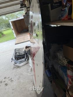 6ft Double Sided Porcelain Texaco Dealer Sign 1954