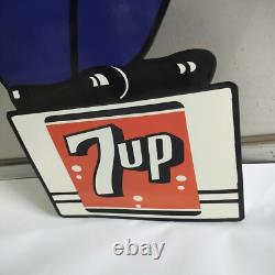 7up SLOW School Crossing Guard Porcelain Enamel Sign 40 x 20 Inches 2 Sided 7up SLOW School Crossing Guard Porcelain Enamel Sign 40 x 20 Inches 2 Sided