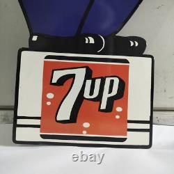 7up SLOW School Crossing Guard Porcelain Enamel Sign 40 x 20 Inches 2 Sided 7up SLOW School Crossing Guard Porcelain Enamel Sign 40 x 20 Inches 2 Sided