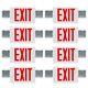 8 Pack Double Sided Led Emergency Exit Sign, Two Led Lights, Backup Battery