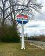 American Standard Oil & Gasoline Vintage Sign Double Sided With Pole Lollipop